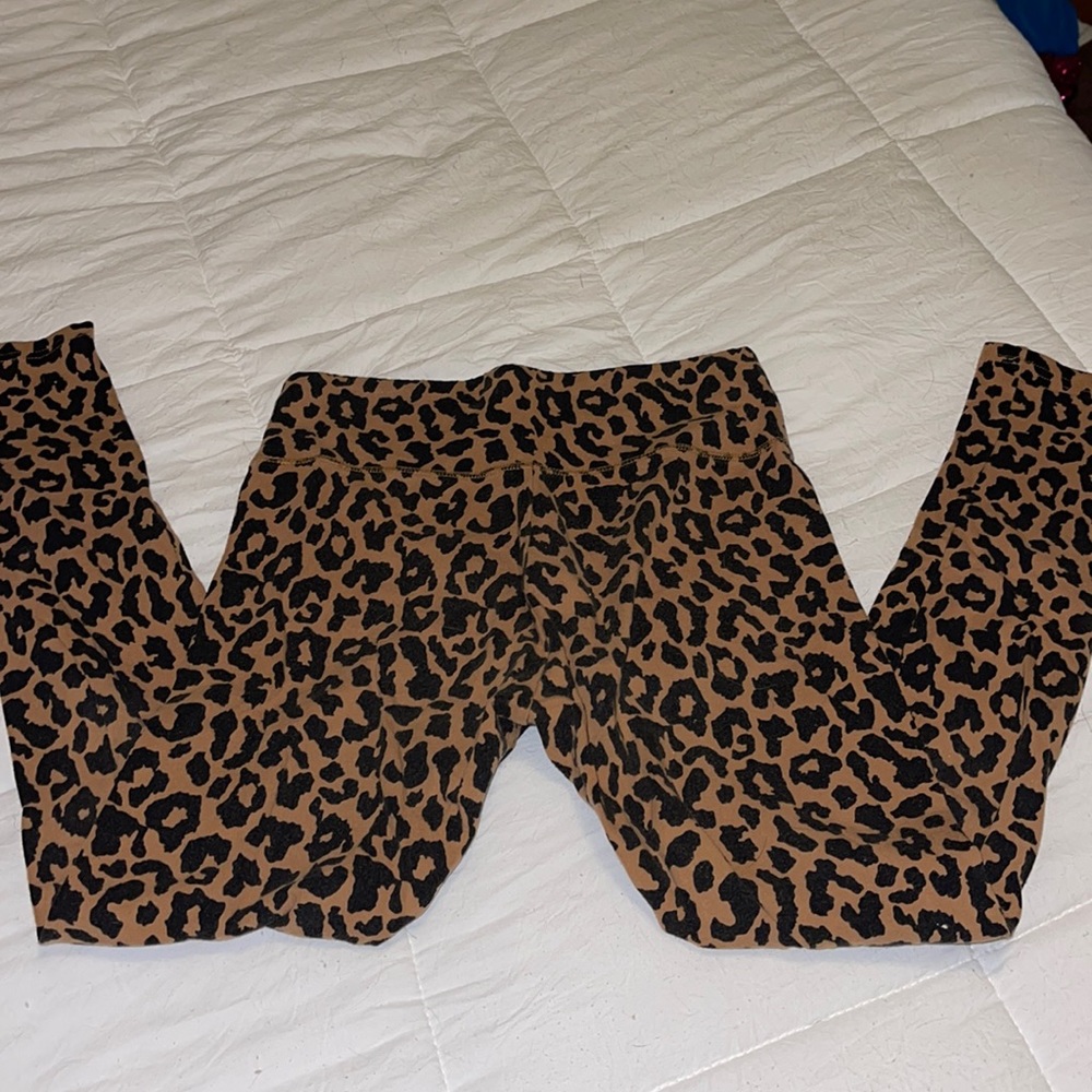 cheetah print cotton leggings